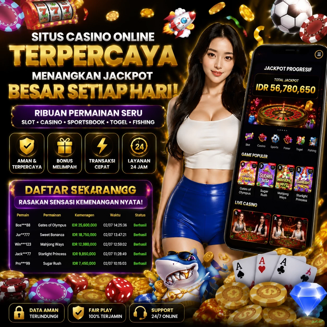 juta7 Bonus Menarik